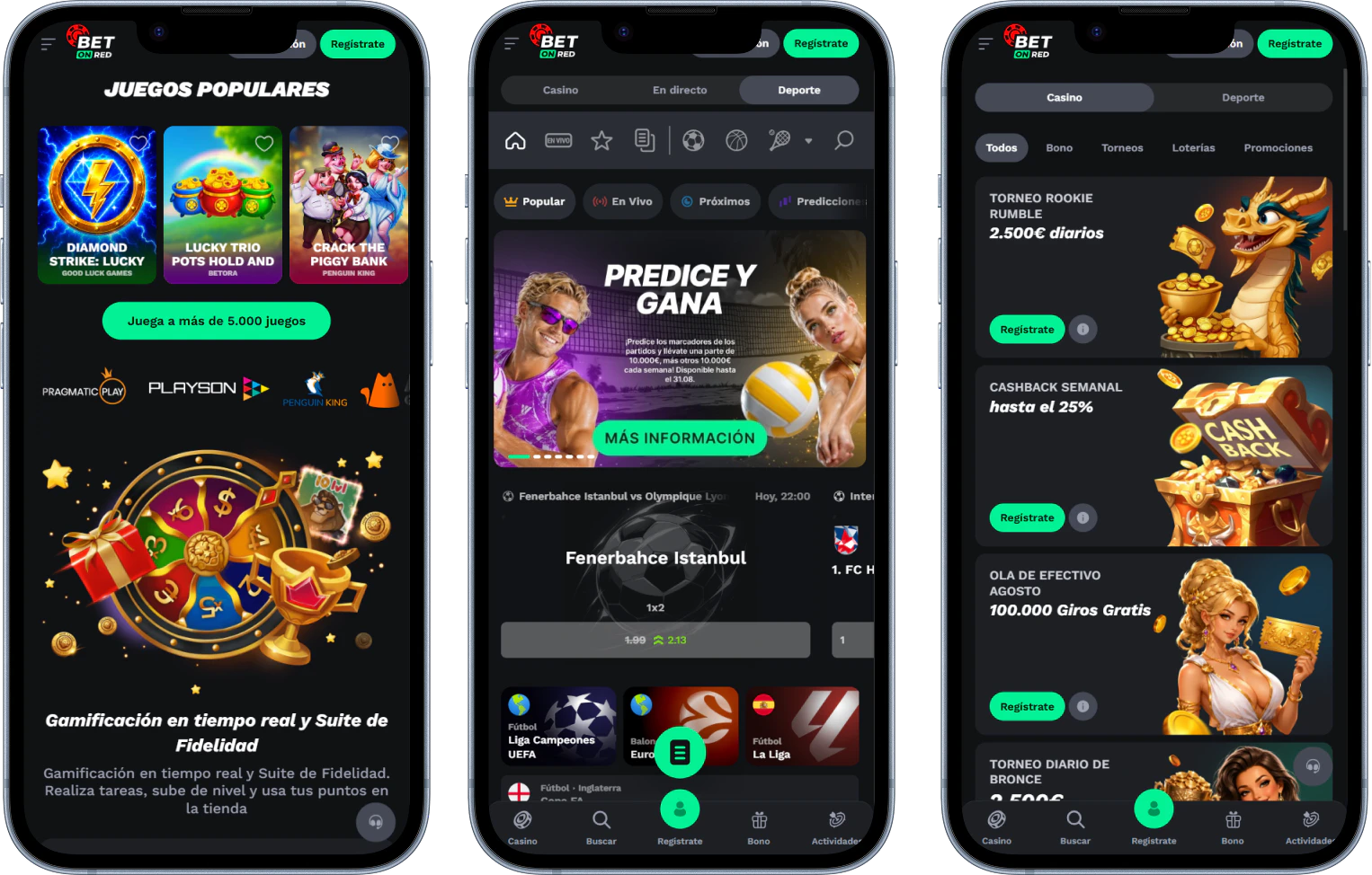 BetOnRed Casino en tu móvil